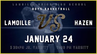 Lamoille vs Hazen  JVV High School Boys Basketball 12424 [upl. by Buxton953]