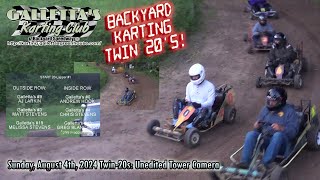 Backyard Karting  202484  Gallettas 24 Opener  Tower Camera  Twin 20s [upl. by Riehl]