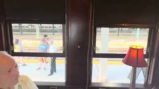 A Tour Look Inside the Erie Lackawanna EMU 2454 Passenger Car in Hoboken NJ [upl. by Akerehs]