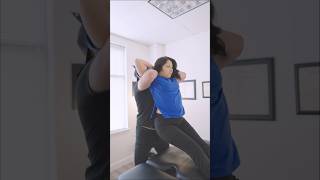 HISPANIC MOM GETS LOCO ADJUSTMENT 🔥👀 chiropractic chiropractor asmr ystrap shorts spanish [upl. by Eikciv]