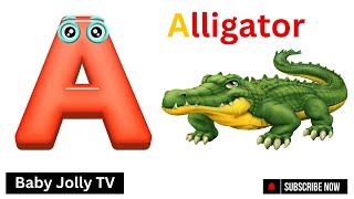 ABC Song  Three words phonics song  Alphabet song for kids  A for Alligator [upl. by Airetas152]