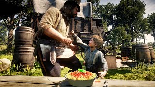 Jack And Pearson Fight Over Spaghetti  Red Dead Redemption 2 [upl. by Meurer]