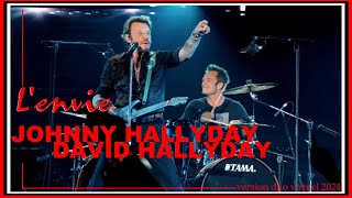 Johnny et David Hallyday  Lenvie  Duo virtuel 2024  Krystlf20MIX [upl. by Haile]