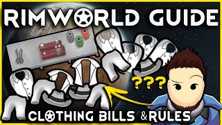 RimWorld Guide for Clothing  Automate Clothing Management No mods required Patch 15 [upl. by Aeikan852]