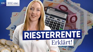 Die Vorteile der Riesterrente einfach und kurz erklärt  inkl Beispiel staatl Förderung [upl. by Renaxela]