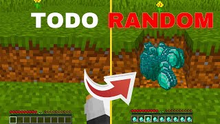 MINECRAFT Pero Todo Es COMPLETAMENTE RANDOM🤔🤣 [upl. by Lamaaj]