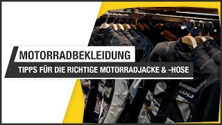 Motorradbekleidung  Leder oder Textil  welcher Typ bist du  Ride smart  sicher unterwegs [upl. by Blasius]