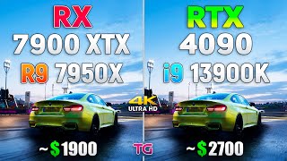 RTX 4090  i9 13900K vs RX 7900 XTX  Ryzen 9 7950X  Test in 9 Games [upl. by Hamas]