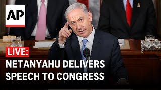 LIVE Netanyahu delivers speech before Congress [upl. by Lonnard480]