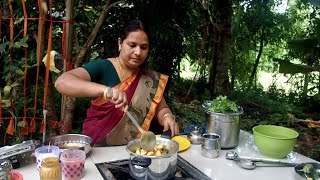 FOOD VLOG  kathirikai kadayal in tamil  dosa maavu in tamil  Traditional cooking [upl. by Elraet]