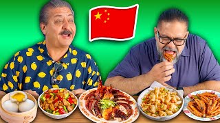 Mexican Dads Try AUTHENTIC Chinese food [upl. by Wallraff]