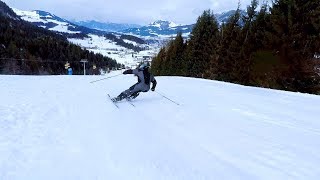 Fortsetzung Skifahren im Skicircus Saalbach Hinterglemm Leogang Fieberbrunn [upl. by Notsgnal]