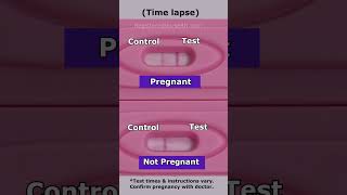 Positive Pregnancy TEST vs Negative in 30 SECONDS Time Lapse shorts [upl. by Simah]