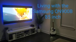 Living with the Enormous Samsung QN900B 85 inch  Thoughts and Impressions [upl. by Hannaj]