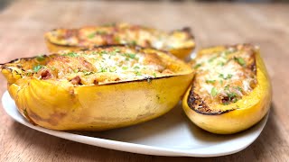 Spaghetti Squash Bake  Cooking Tutorial [upl. by Huang]