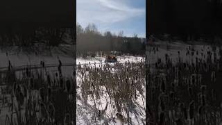 Backcountry Snowmobiling at The Off Grid Cabin outdoors offgrid adventure shorts [upl. by Dnyletak]