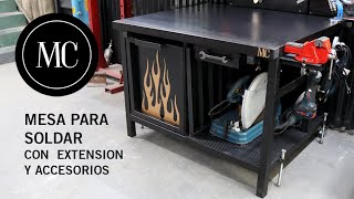 Mesa para soldar con extension de corte plasma y accesorios  Welding table [upl. by Emearg]