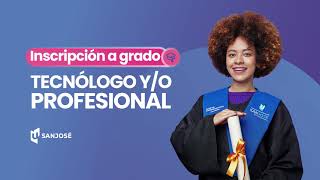 INSCRIPCIÓN A GRADO TECNÓLOGO Y O PROFESIONAL [upl. by Ancell172]