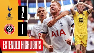 EXTENDED PREMIER LEAGUE HIGHLIGHTS  Tottenham Hotspur 21 Sheffield United  Spurs down Blades 😫 [upl. by Cross766]