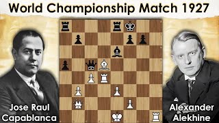 Capablanca vs Alekhine  World Championship Match 1927  Round  7 amp 1 [upl. by Patrick]