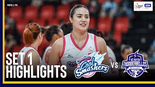 CREAMLINE VS ZUS COFFEE  SET 1 GAME HIGHLIGHTS  202425 PVL ALLFILIPINO CONFERENCE  DEC 12 [upl. by Nirad575]