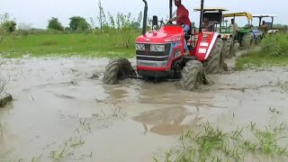 tractors power test Mahindra Arjun Novo Swaraj John Deere New Holland [upl. by Yrred]