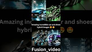 😲amazing 😍 🤩 Car and shoes company hybrid image youtubeshorts carlovers aiart [upl. by Zia]