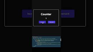 Increment and Decrement with onClick  Easy Counter App Example  React trick 1100 [upl. by Rehpotsirhc]