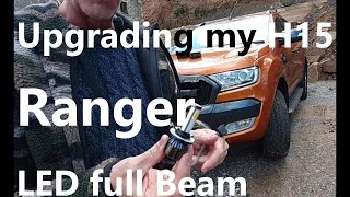 How to Replace Headlight Bulbs on a Ford Ranger AND BEAMTECH LED Headlight Review  Ranger Vs Xterra [upl. by Seagraves368]