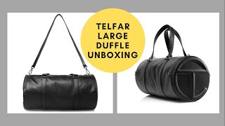 Telfar Large Duffle Bag Unboxing [upl. by Leissam958]