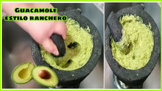 Guacamole en MOLCAJETE fácil con sabor LATINO [upl. by Cired]