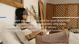 WatchPAT One Sleep Apnea Device Helps Reduce Stress Levels amp Gain Better Rest [upl. by Rashidi454]