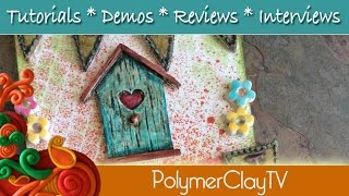 Make a cute Home Sweet Home wall plaque with polymer clay and molds [upl. by Hterrag]