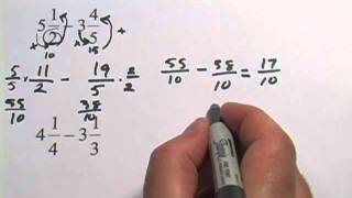 Fractions with Different Denominators Adding Subtracting Multiplying Dividing [upl. by Frazier]