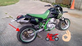 Kawasaki klx 650 c supermoto [upl. by Ahsikyw907]