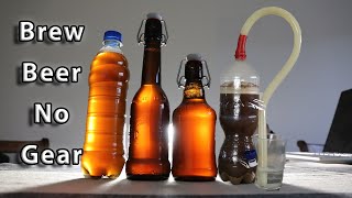 Brew Beer No Gear  How to brew beer with no brewing equipment [upl. by Nnawtna246]