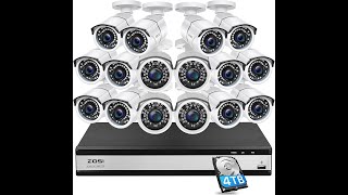 ZOSI H 265 16 Channel Security Camera System 1080p REVIEW web [upl. by Ddet]