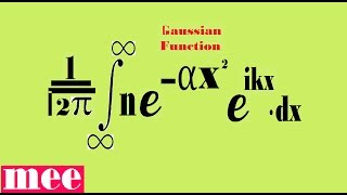 Fourier transformation of Gaussian Function is also Gaussian [upl. by Ellirpa368]