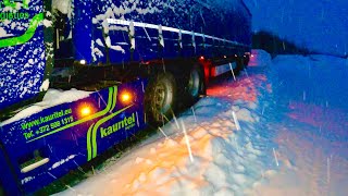 POV Driving Sweden 🇸🇪 Scania S560  Snow Cyclone KIRUNA E10 [upl. by Larissa]