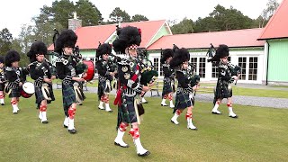 98 Marches Battle Of The Somme amp Heights Of Dargai by Lonach Pipe Band at Braemar Gathering Site [upl. by Airec]