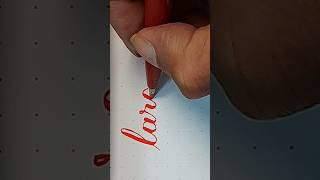 Generosity copperplate calligraphy pentel brushpen touchsignpen [upl. by Hutner295]