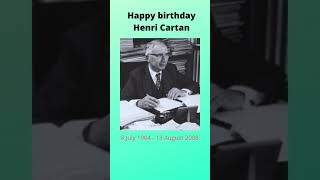 Happy birthday Henri Cartan [upl. by Suravat361]