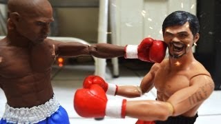 Boxing Stop Motion  Pacquiao VS Mayweather 拳王爭霸戰 [upl. by Sibeal]