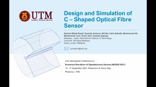 21P08 Design and Simulation of CShaped Optical Fiber Sensor [upl. by Niloc810]