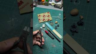 Cutting parts out from sprue and sanding them gundam gunplabuilder gunpla [upl. by Ididn583]