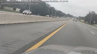 Escambia County Florida Deputy Speeding [upl. by Nirtiak]