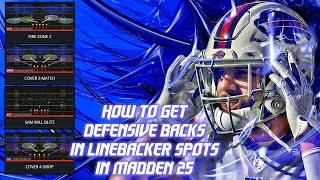 How to Get Defensive Backs into Linebackers Spots in Every Formation in Madden 25 [upl. by Anisor165]