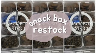 snack box restock day 3 restock snackbox asmr fyp restockandrefill [upl. by Lianne906]