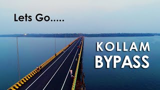 KOLLAM BYPASS NH66 II FULL VIEW with HELICAM including two bridges  Latest video [upl. by Hadeis371]