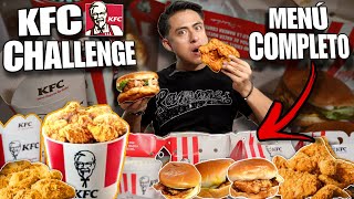 PUEDO COMER el MENÚ COMPLETO de KFC y VIVIR para CONTARLO 🍗  Especial 100000 Suscriptores🔥 [upl. by Trebeh]